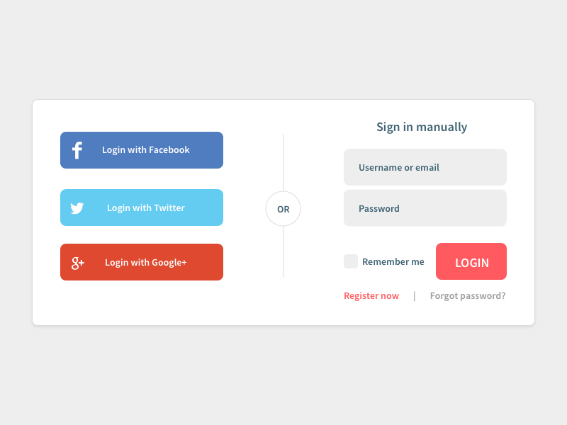 Android Social login and sign up Java and XML